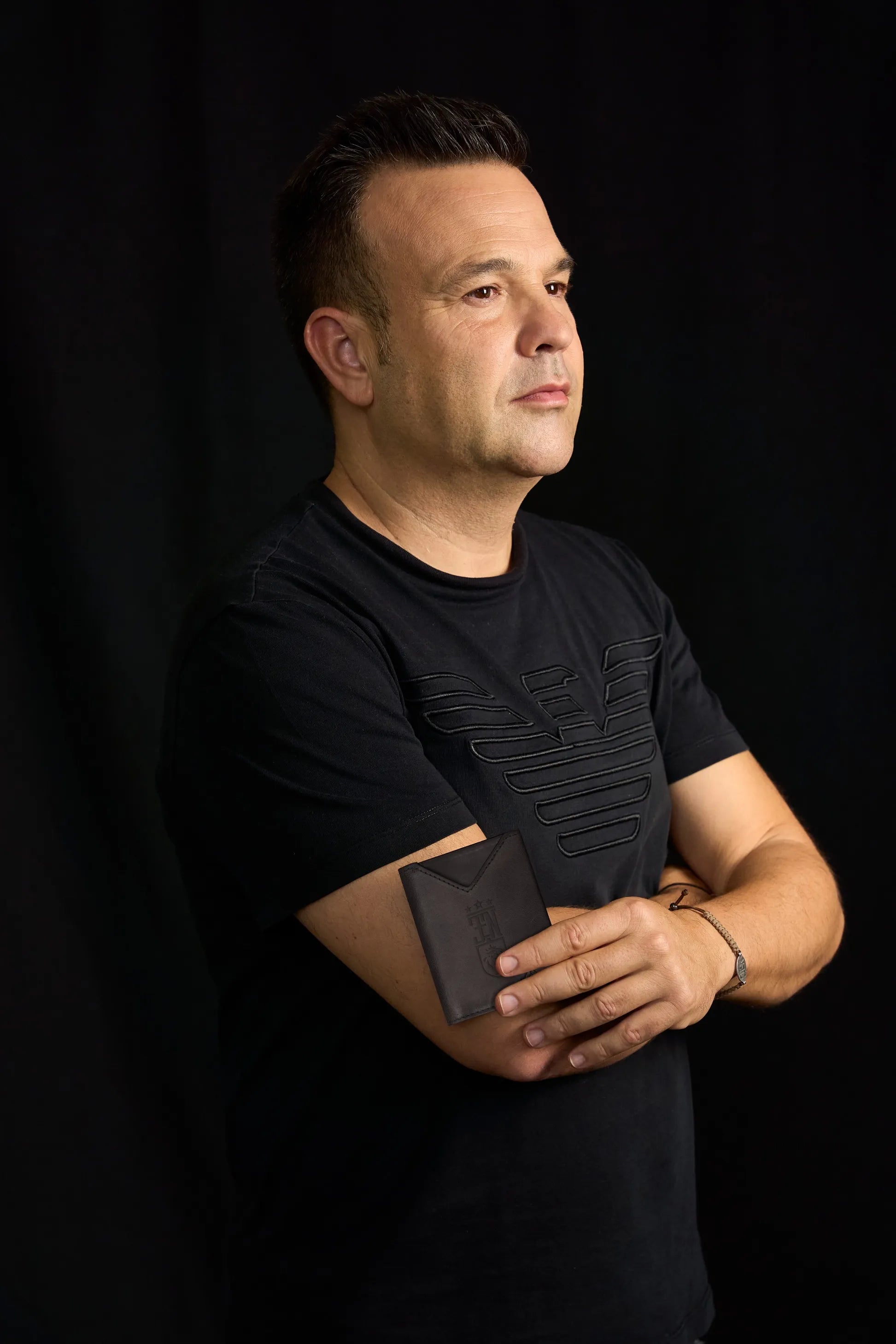 Cartera de Piel Land Black JEN