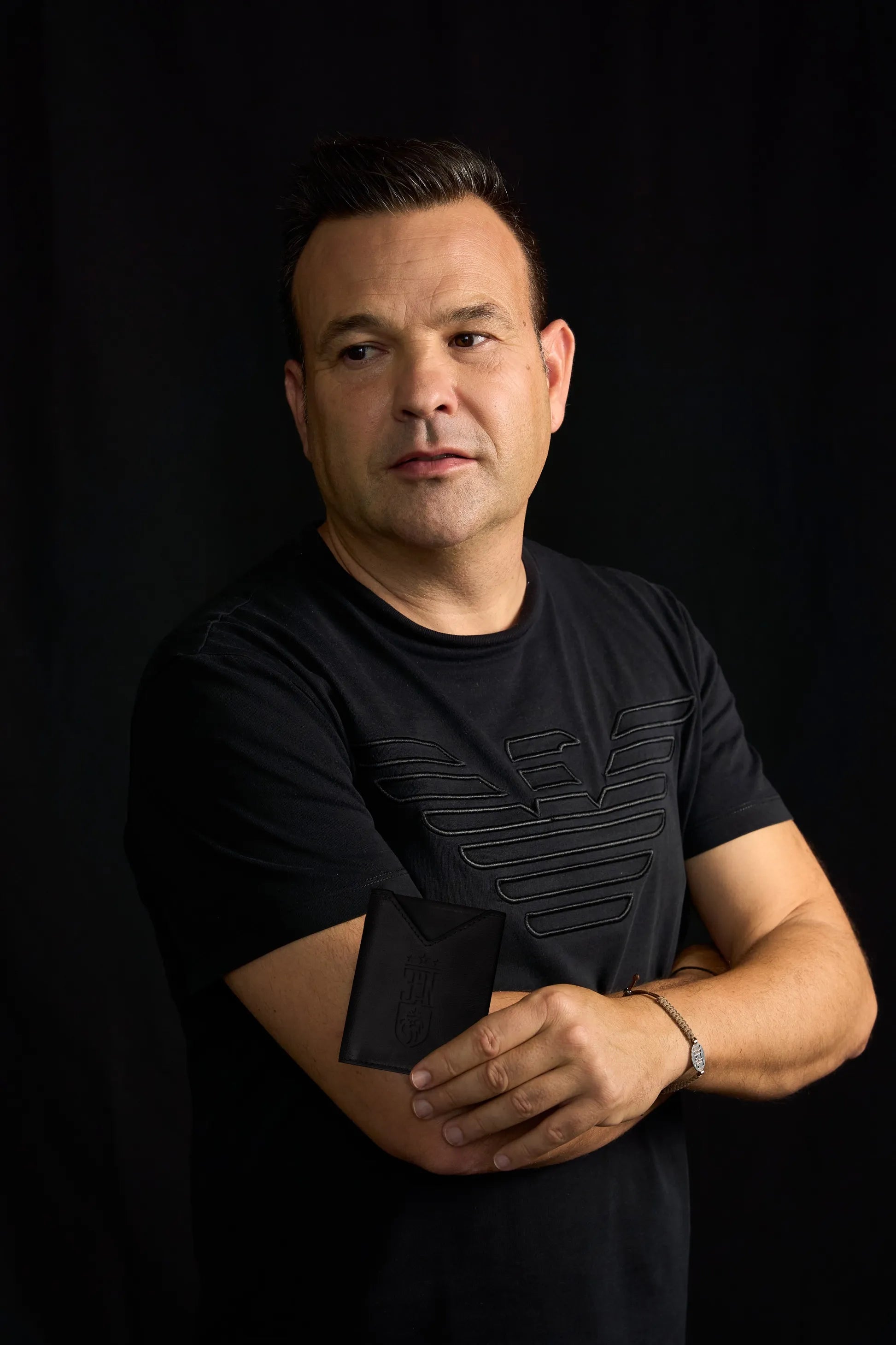 Cartera de Piel Land Black JEN