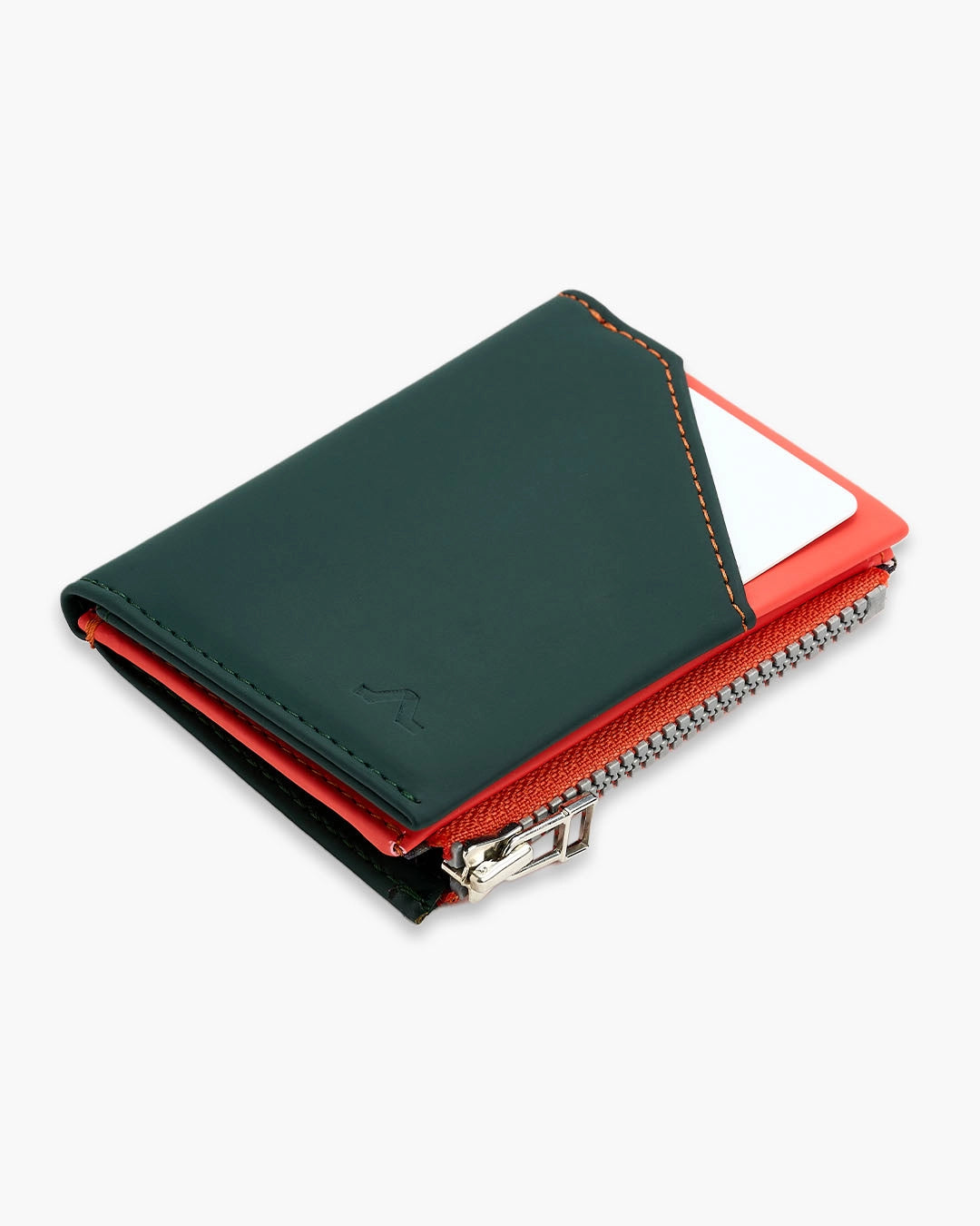 Cartera de Piel Vegana Zip Coin Coral - Roik