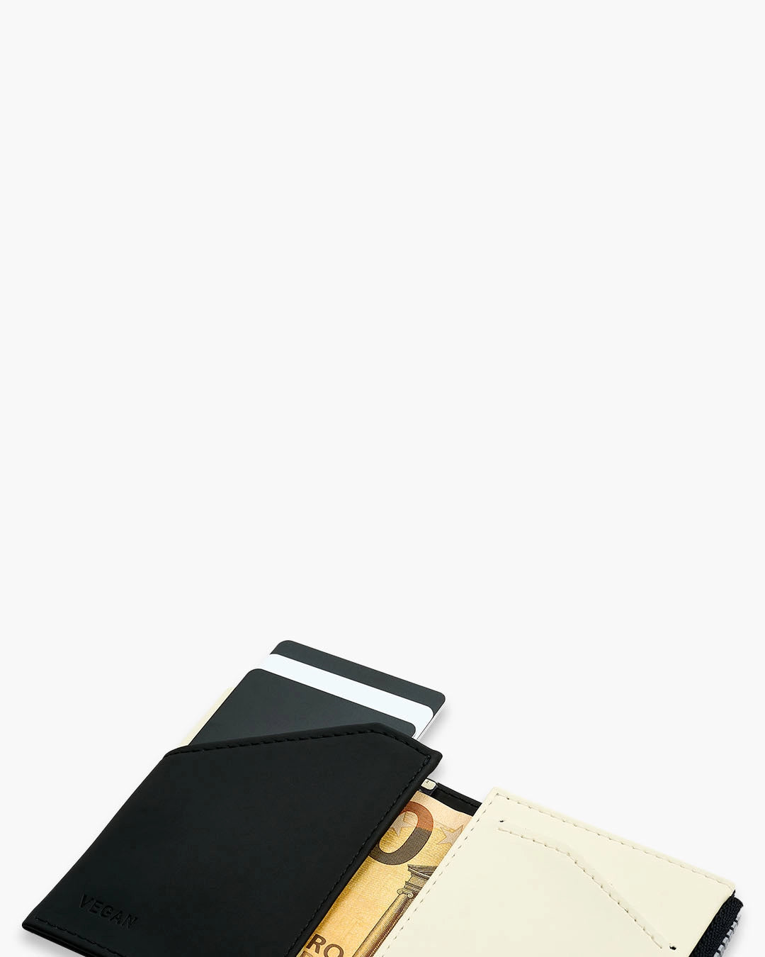 Cartera de Piel Vegana Zip Coin Panda - Roik