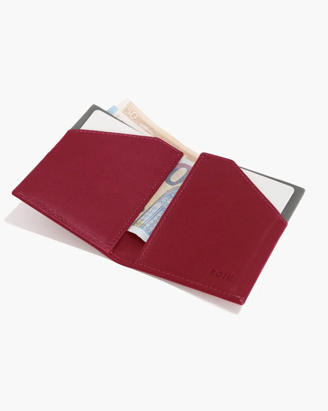 Cartera de Piel City Burgundy - Roik