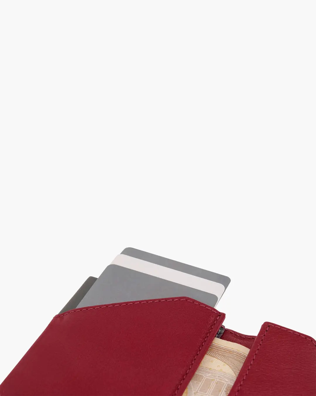 Cartera de Piel City Burgundy - Roik