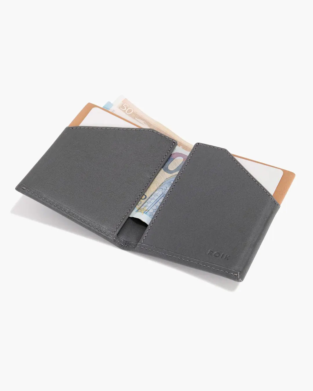 Cartera de Piel City Grey - Roik