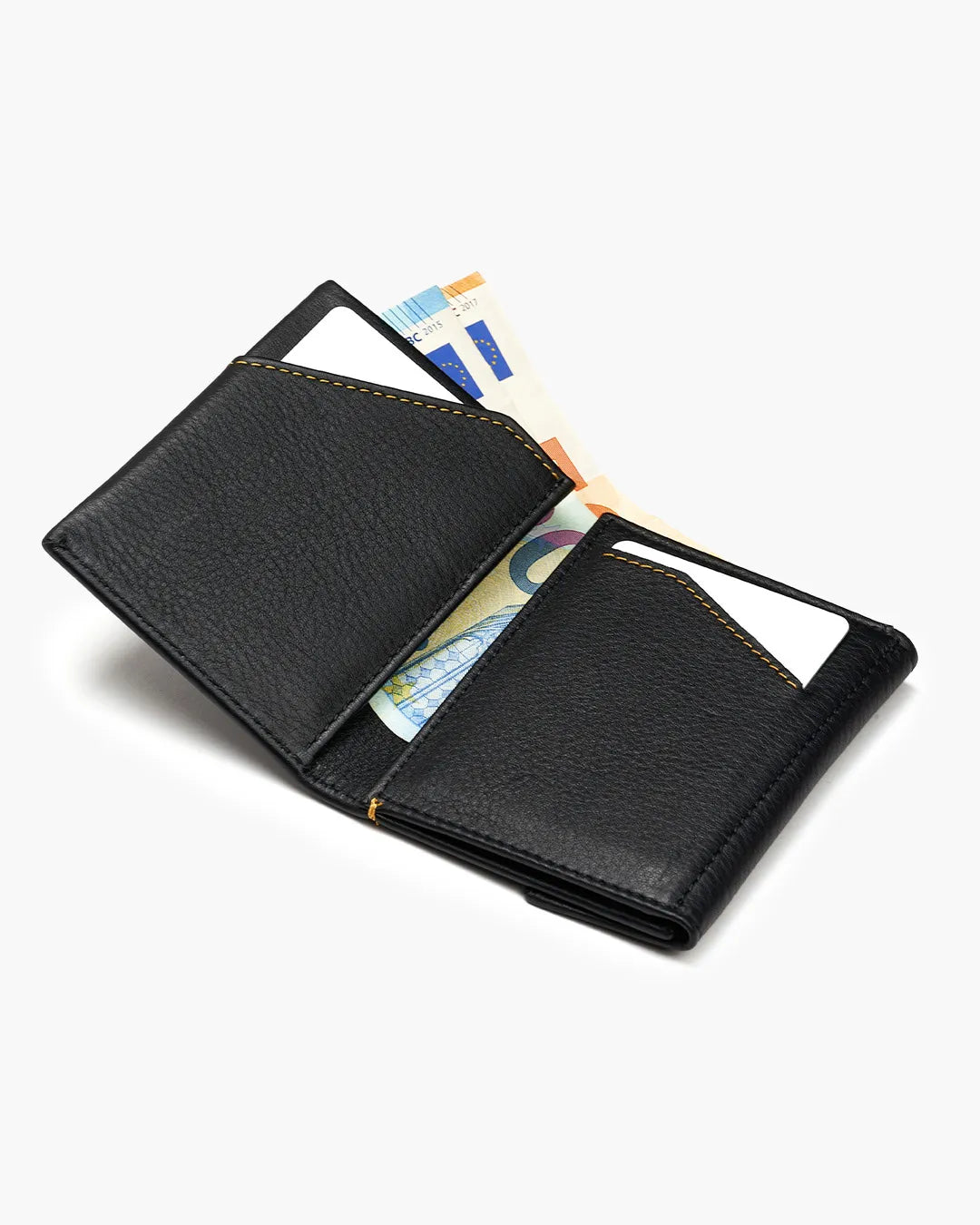 Cartera de Piel Flap Coin Black - Roik