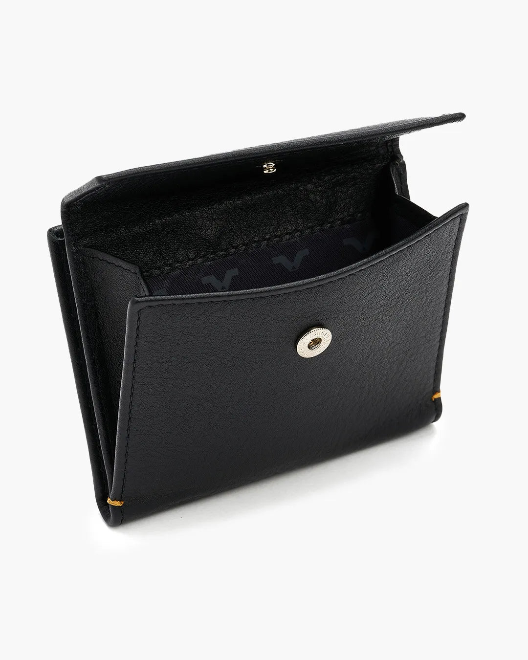 Cartera de Piel Flap Coin Black - Roik