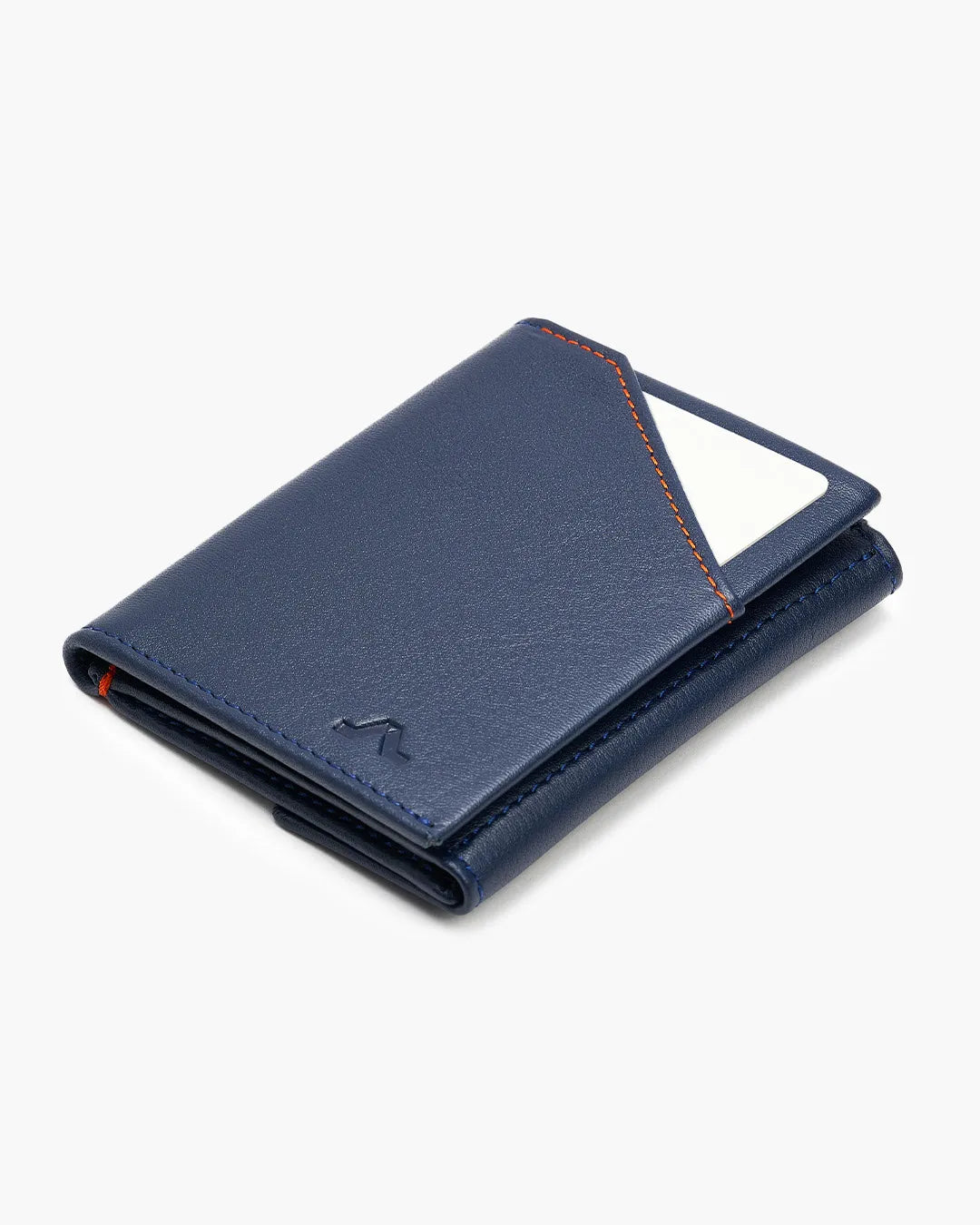 Cartera de Piel Flap Coin Blue Navy - Roik