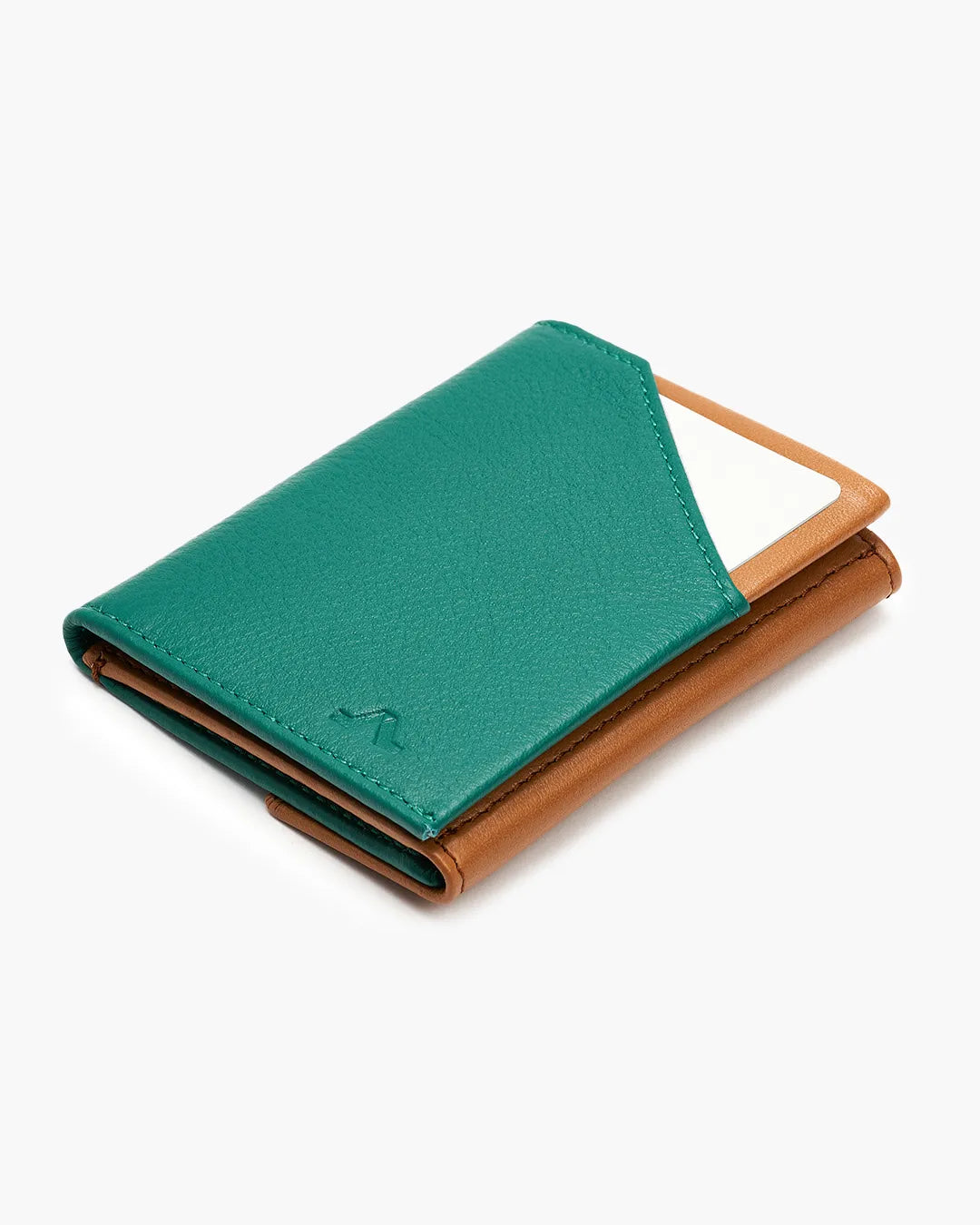 Cartera de Piel Flap Coin Emerald - Roik