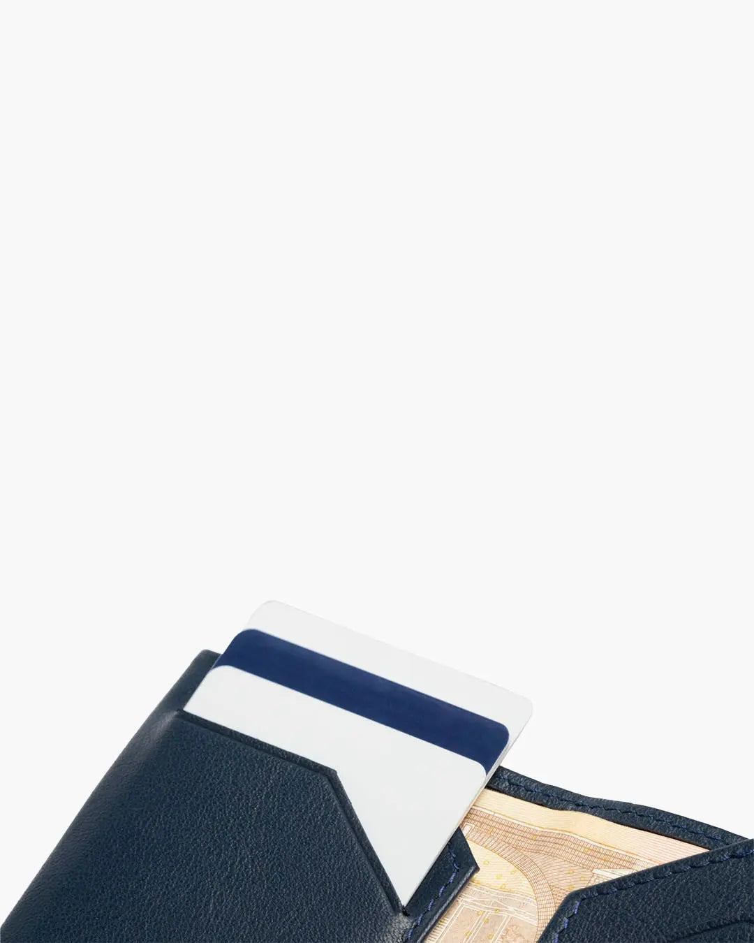 Cartera de Piel Town Blue Navy - Roik