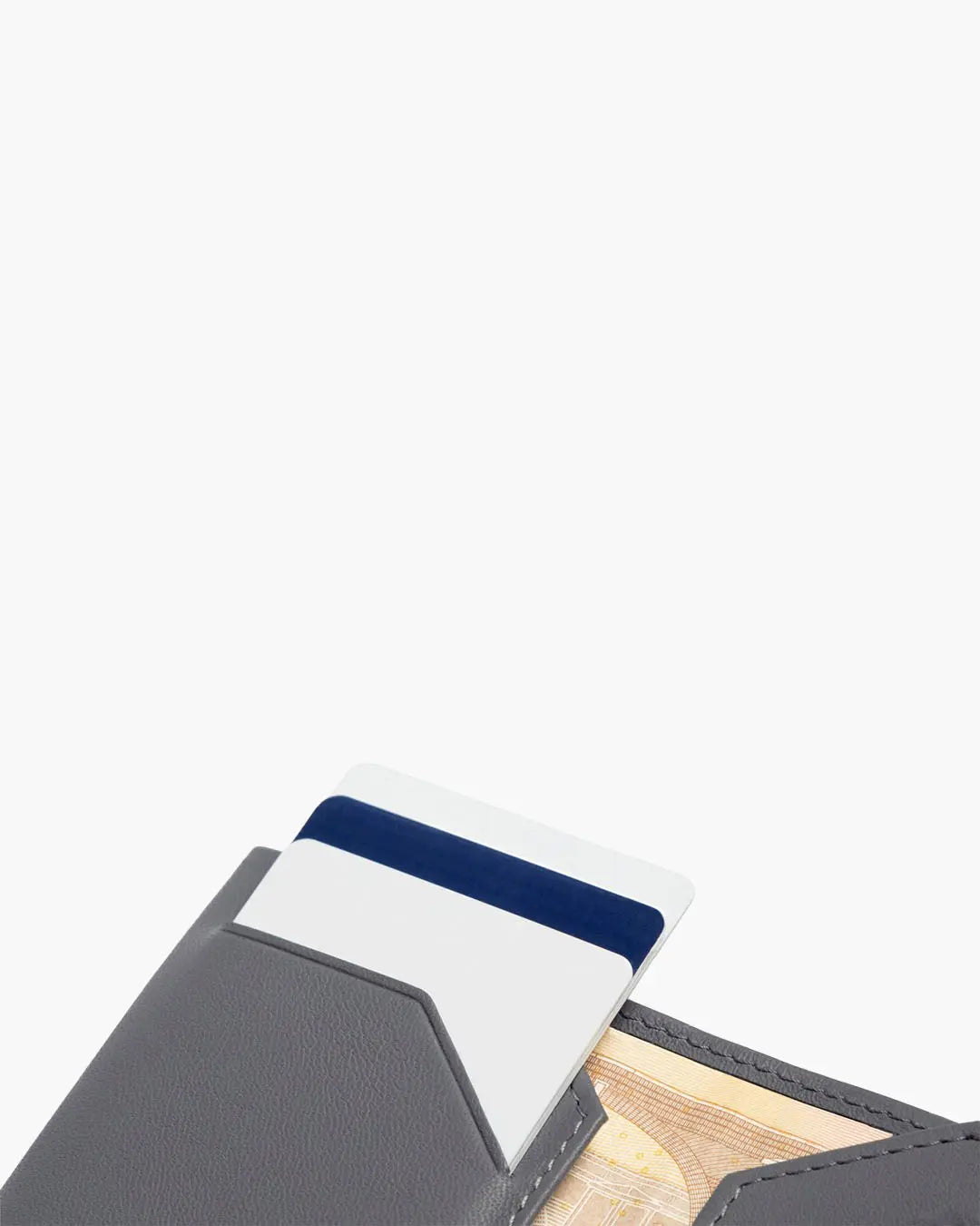 Cartera de Piel Town Grey - Roik