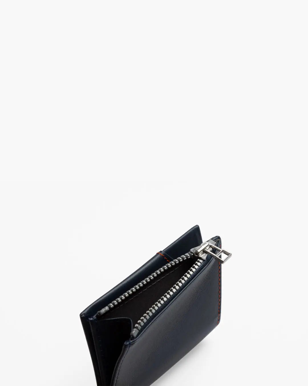 Cartera de Piel Zip Coin Blue Navy - Roik