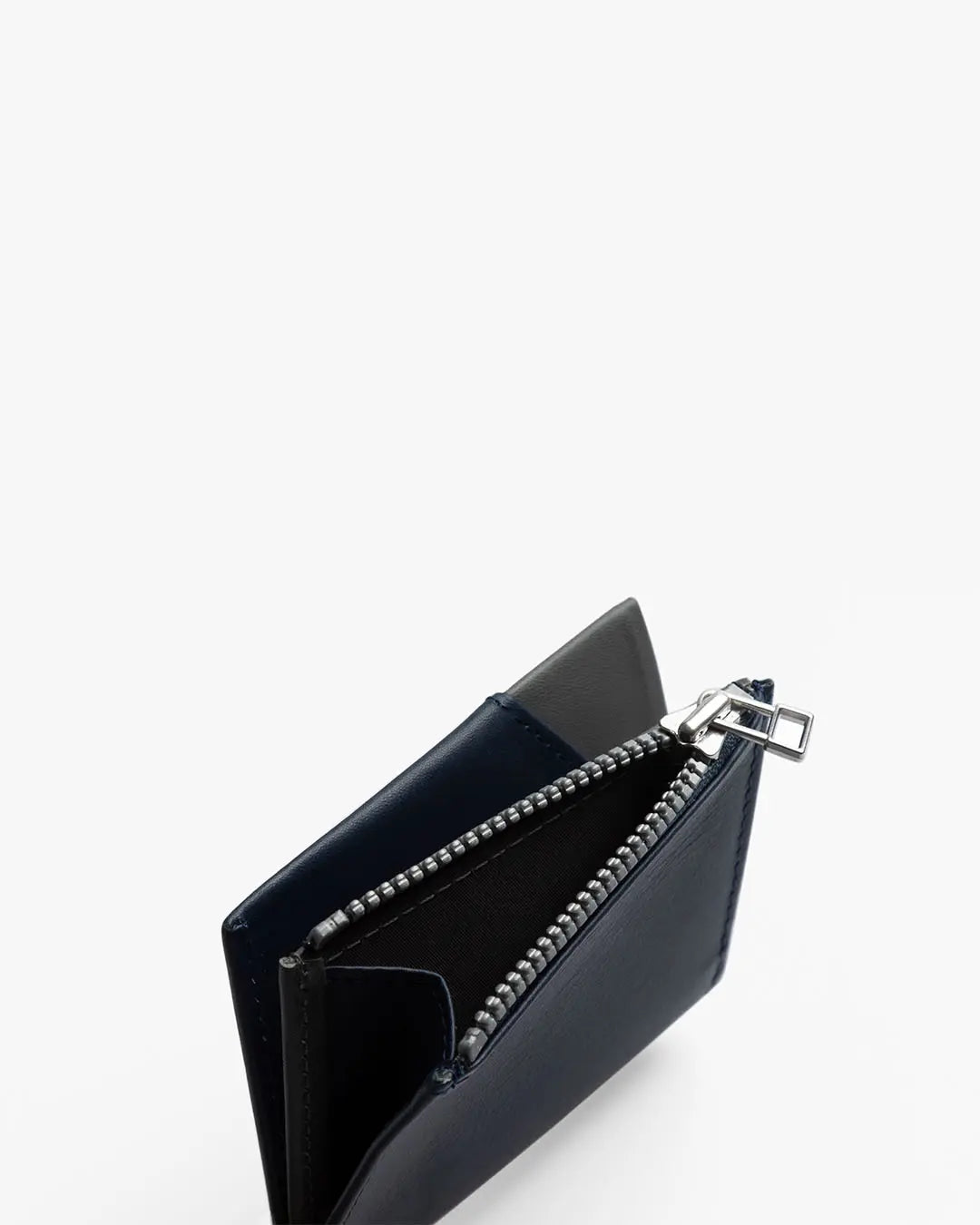 Cartera de Piel Zip Coin Blue Stone - Roik