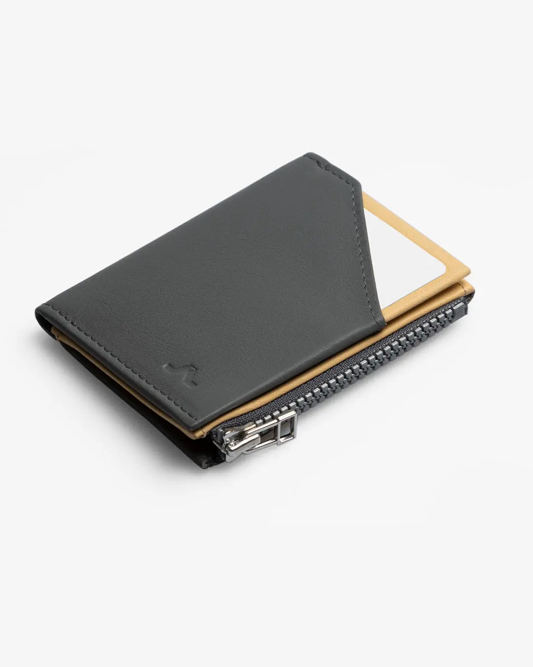 Cartera de Piel Zip Coin Grey Canary - Roik