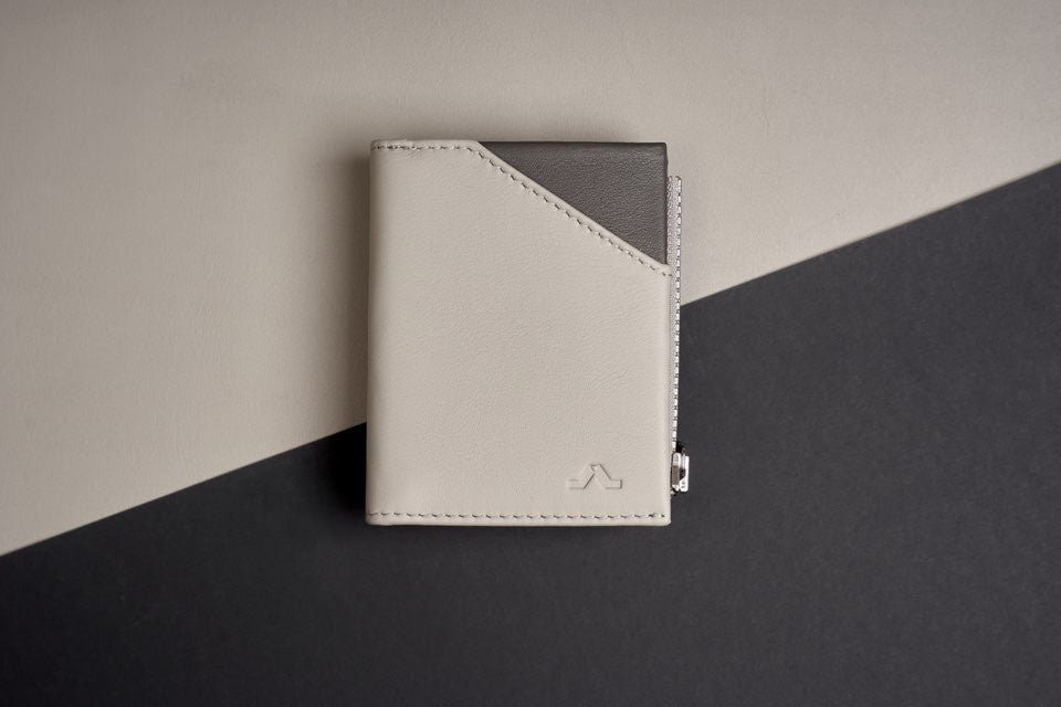 Cartera de Piel Zip Coin Pearl - Roik