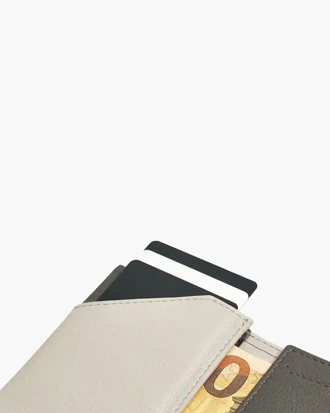 Cartera de Piel Zip Coin Pearl - Roik