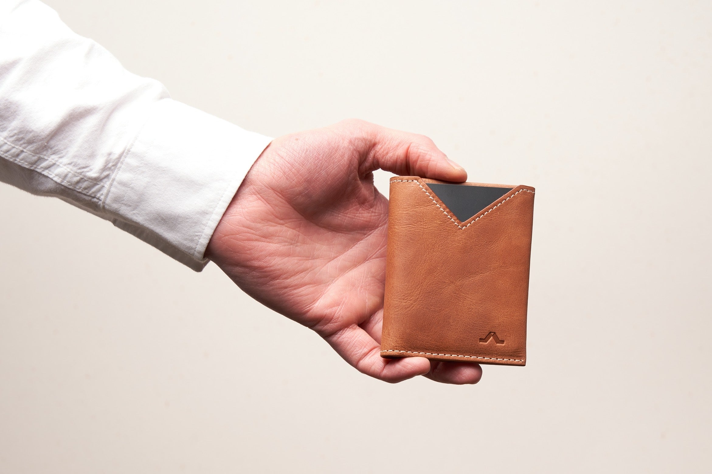 Cartera de piel ROIK Land Wood