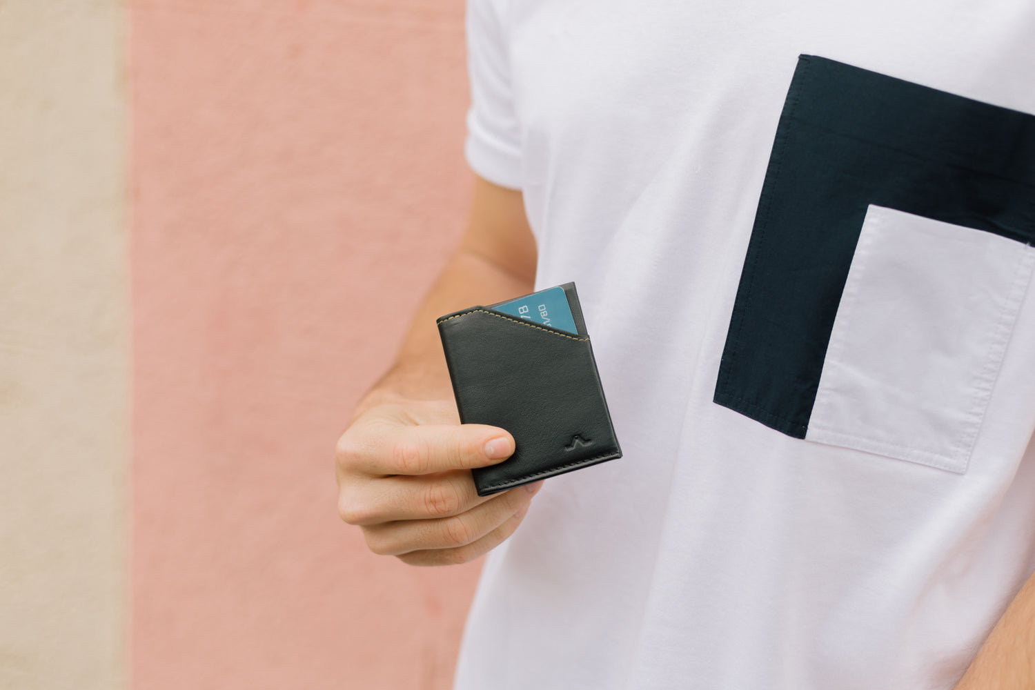 Cartera de piel ROIK City Black