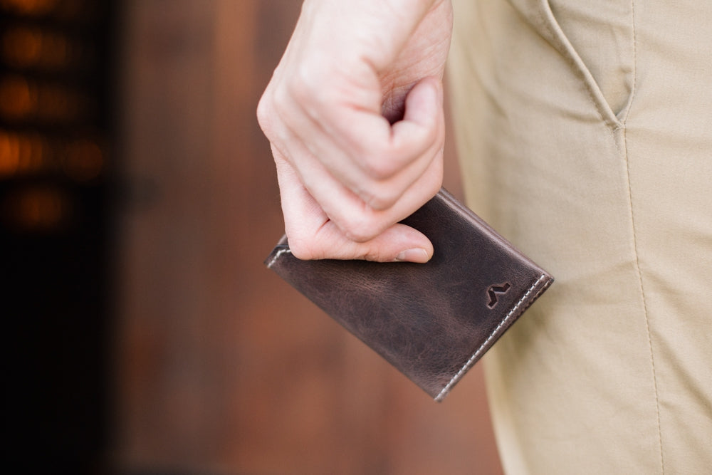 Cartera de piel Roik Land Nut