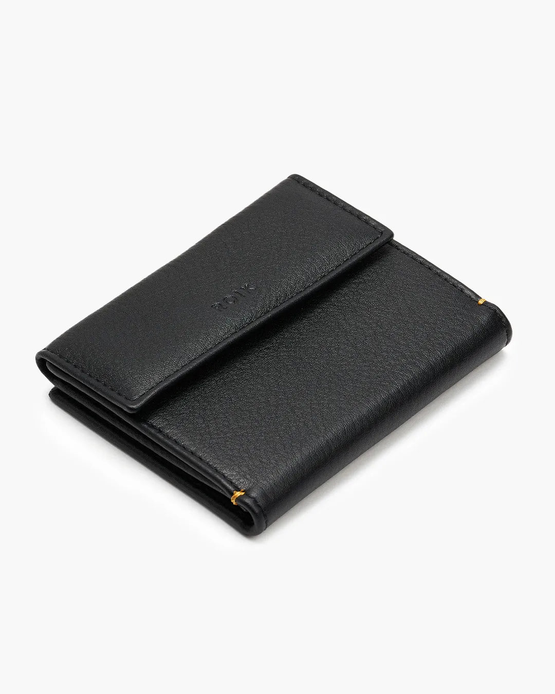 Cartera Hombre y Mujer Flap Coin Black Piel Premium ROIK