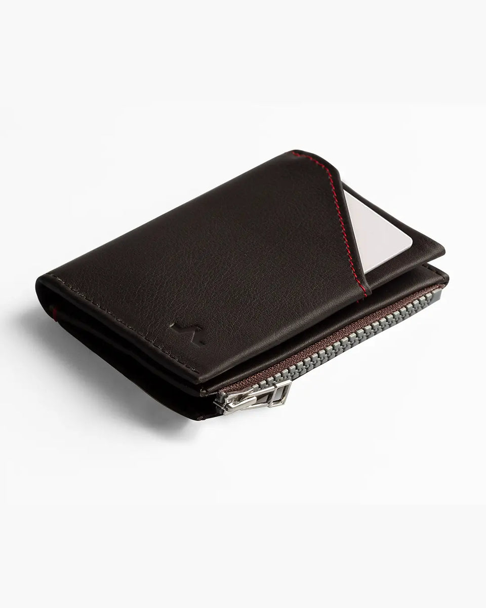 Men's and Women's Zip Coin Wallet Dark Brown - Premium Leather | ROIK