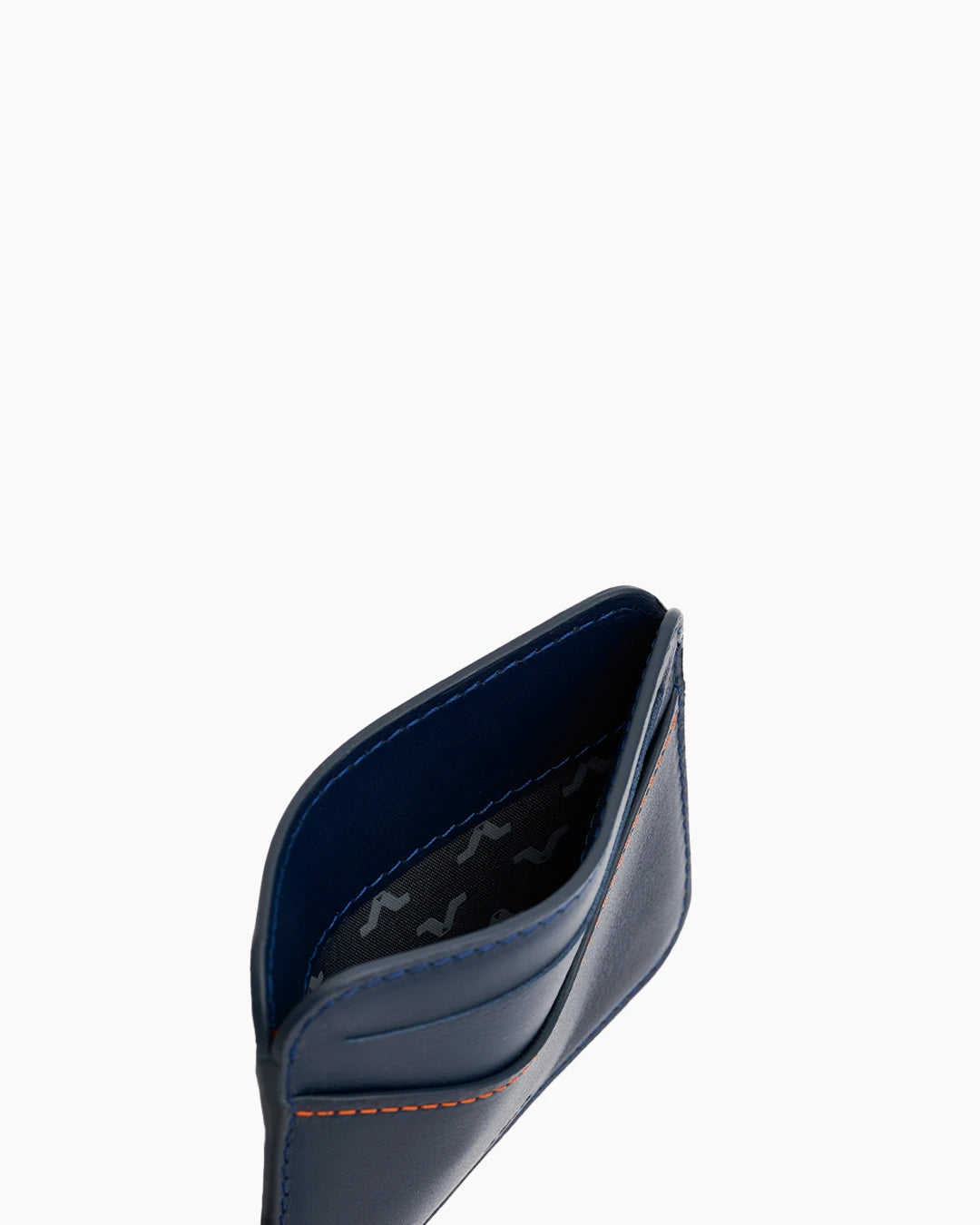 Tarjetero de piel ROIK District Blue Navy, vista 1